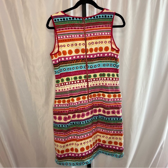Talbots Retro Floral Stripe Sleeveless Dress, size 8 - Picture 7 of 7